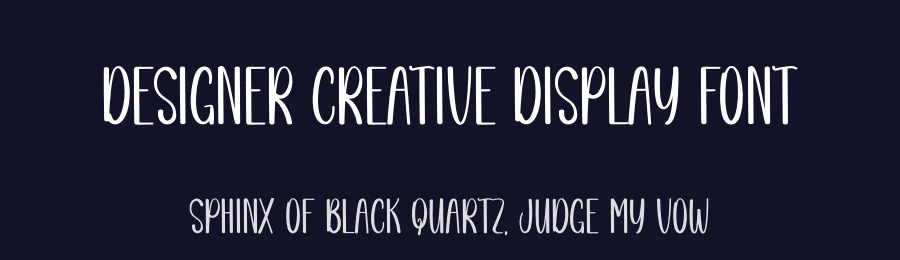 Designer Creative Display Font by creativeletter — Display Font — thumbnail 2