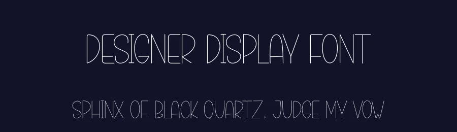 Designer Display Font by creativeletter — Display Font — thumbnail 2