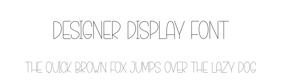 Designer Display Font by creativeletter — Display Font