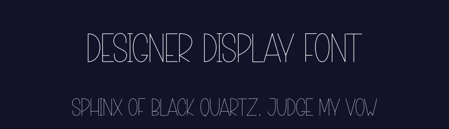 Designer Display Font by creativeletter — Display Font — thumbnail 2