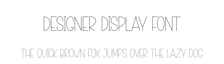 Designer Display Font by creativeletter — Display Font