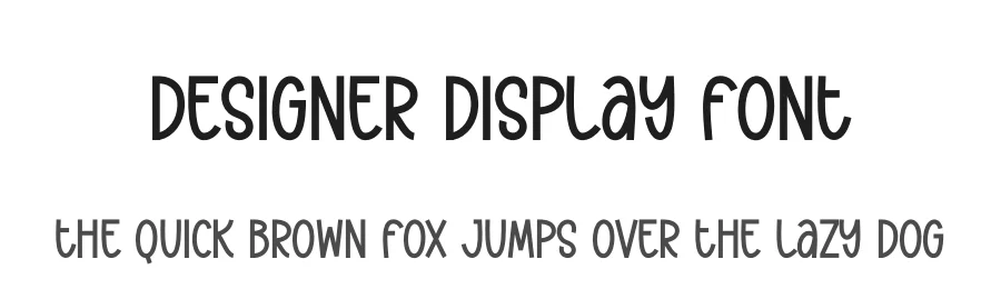 Designer Display Font by andikastudio — Display Font