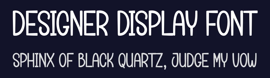 Designer Display Font by creativeletter — Display Font — thumbnail 2
