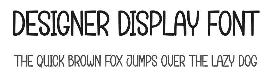 Designer Display Font by creativeletter — Display Font