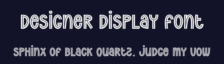 Designer Display Font by andikastudio — Display Font — thumbnail 2