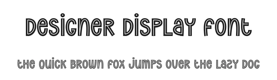 Designer Display Font by andikastudio — Display Font