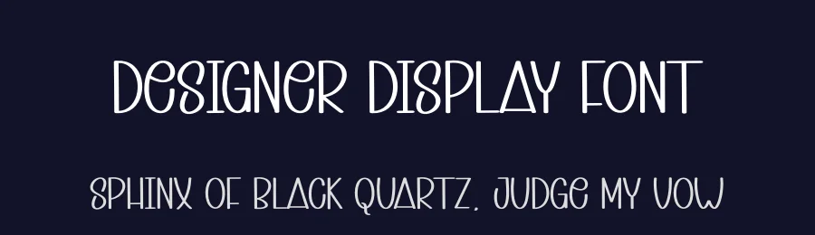 Designer Display Font by andikastudio — Display Font — thumbnail 2