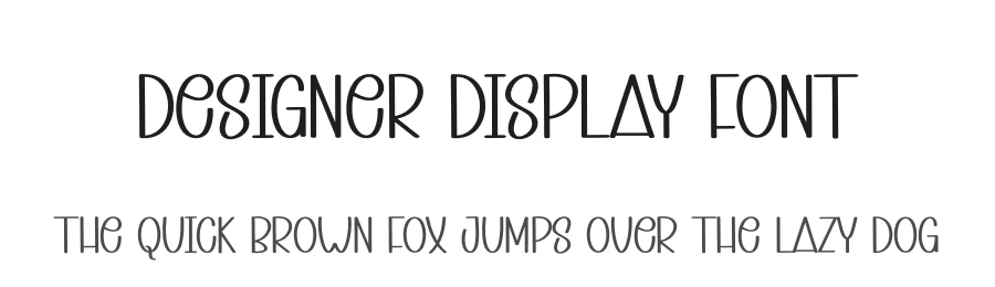 Designer Display Font by andikastudio — Display Font