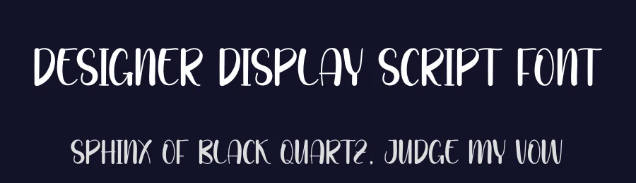 Designer Display Script Font by freshtypeink — Display Font — thumbnail 2