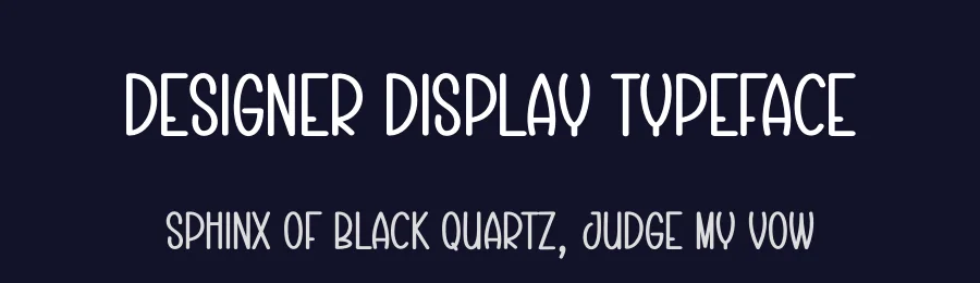 Designer Display Typeface by creativeletter — Display Font — thumbnail 2