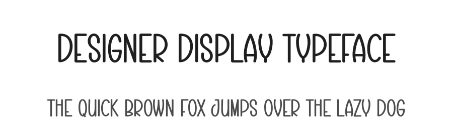 Designer Display Typeface by creativeletter — Display Font