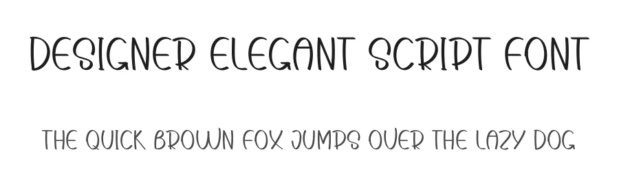 Designer Elegant Script Font by freshtypeink — Display Font