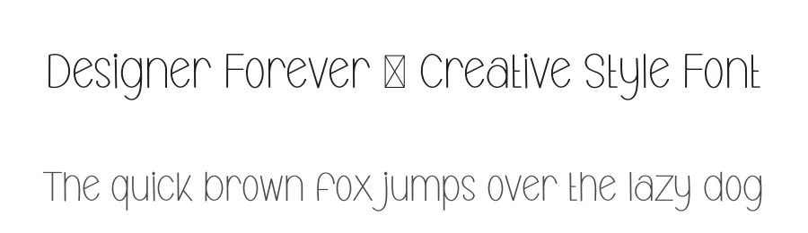 Designer Forever – Creative Style Font by freshtypeink — Display Font