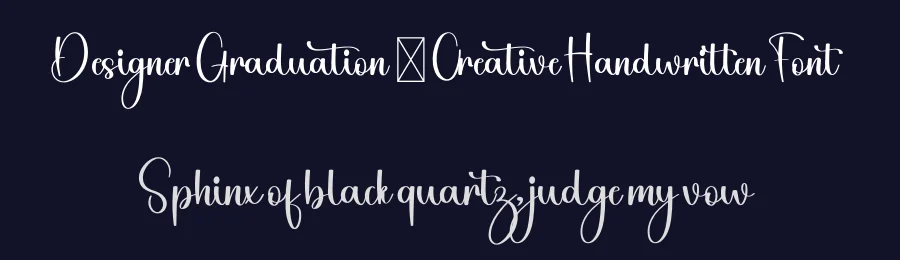 Designer Graduation – Creative Handwritten Font by freshtypeink — Script Handwritten Font — thumbnail 2