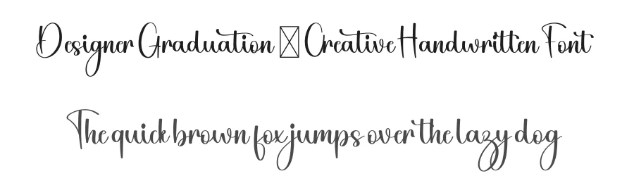 Designer Graduation – Creative Handwritten Font by freshtypeink — Script Handwritten Font