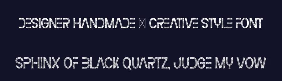 Designer Handmade – Creative Style Font by freshtypeink — Display Font — thumbnail 2