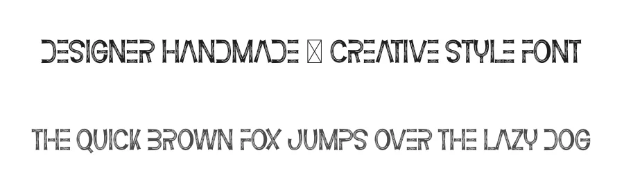 Designer Handmade – Creative Style Font by freshtypeink — Display Font