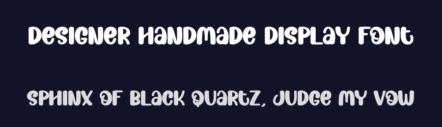 Designer Handmade Display Font by creativeletter — Display Font — thumbnail 2