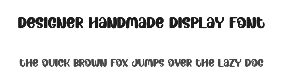Designer Handmade Display Font by creativeletter — Display Font