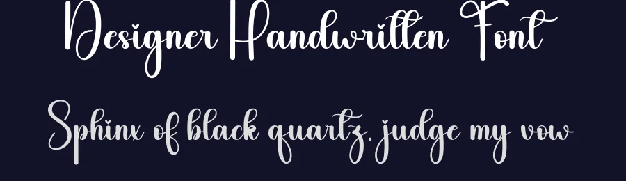 Designer Handwritten Font by andikastudio — Script Handwritten Font — thumbnail 2
