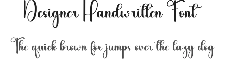 Designer Handwritten Font by andikastudio — Script Handwritten Font