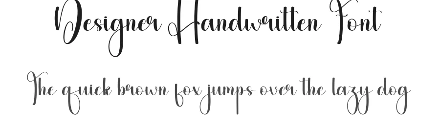 Designer Handwritten Font by andikastudio — Script Handwritten Font