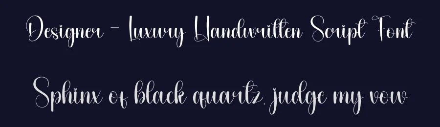 Designer – Luxury Handwritten Script Font by andikastudio — Script Handwritten Font — thumbnail 2