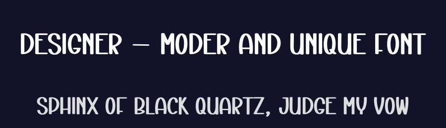 Designer – Moder And Unique Font by andikastudio — Display Font — thumbnail 2