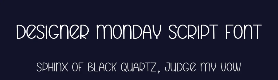 Designer Monday Script Font by andikastudio — Display Font — thumbnail 2