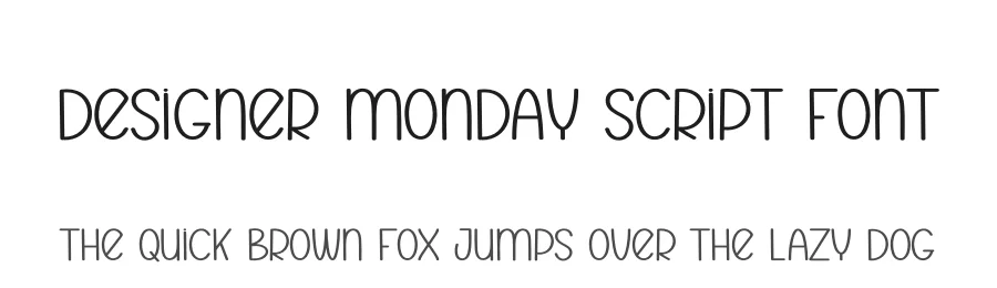 Designer Monday Script Font by andikastudio — Display Font
