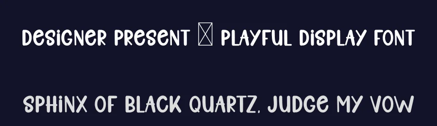 Designer Present – Playful Display Font by freshtypeink — Display Font — thumbnail 2
