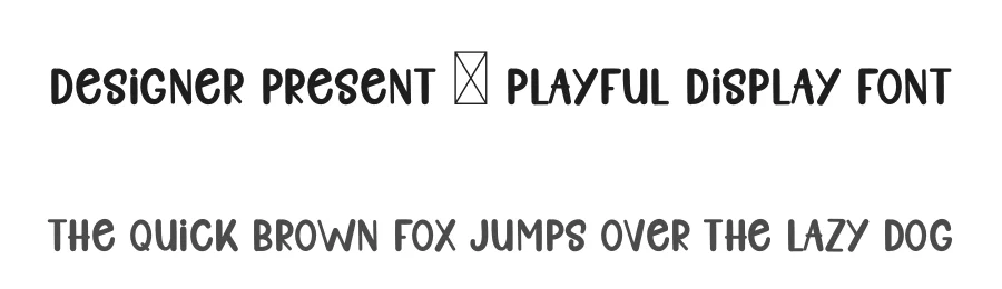 Designer Present – Playful Display Font by freshtypeink — Display Font