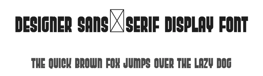 Designer Sans-Serif Display Font by freshtypeink — Sans Serif Font