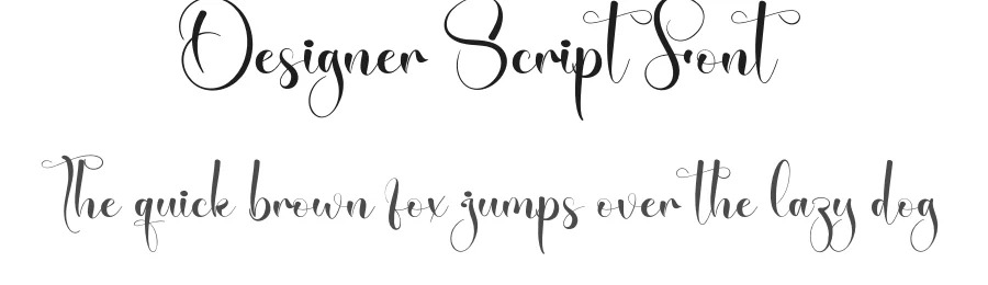 Designer Script Font by creativeletter — Script Handwritten Font
