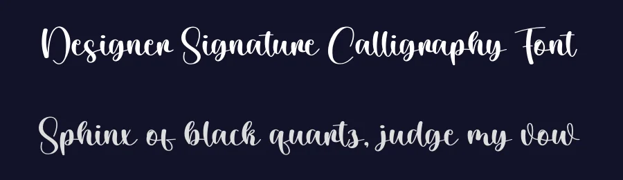 Designer Signature Calligraphy Font by creativeletter — Script Handwritten Font — thumbnail 2