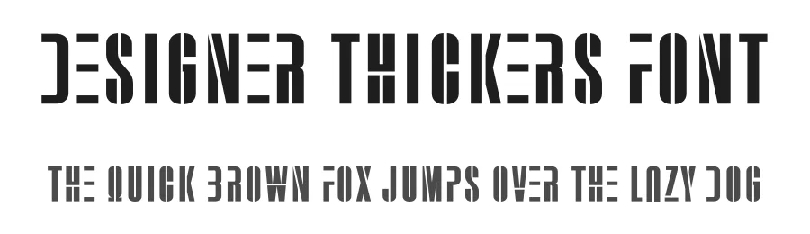 Designer Thickers Font by creativeletter — Display Font