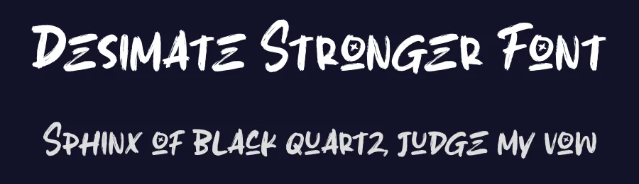 Desimate Stronger Font by Lettermine — Script Handwritten Font — thumbnail 2
