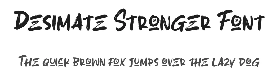 Desimate Stronger Font by Lettermine — Script Handwritten Font