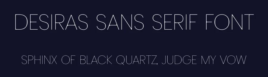 Desiras Sans Serif Font by Robin Campistron — Sans Serif Font — thumbnail 2