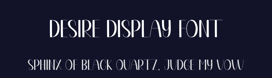 Desire Display Font by creativeletter — Display Font — thumbnail 2