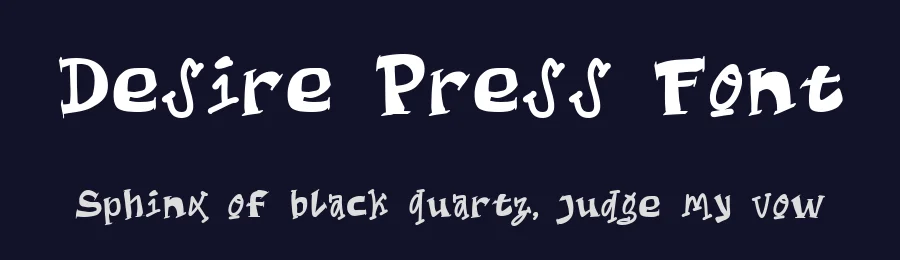 Desire Press Font by Sloulyfe — Display Font — thumbnail 2