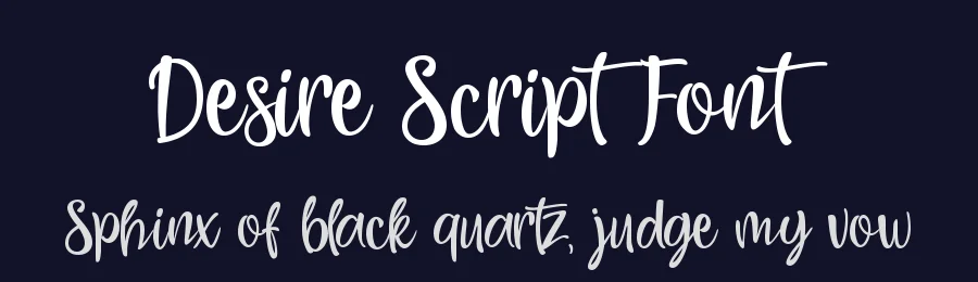 Desire Script Font by 1001fonts — Script Handwritten Font — thumbnail 2