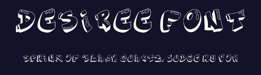 Desiree Font by Desiree Albarran — Display Font — thumbnail 2