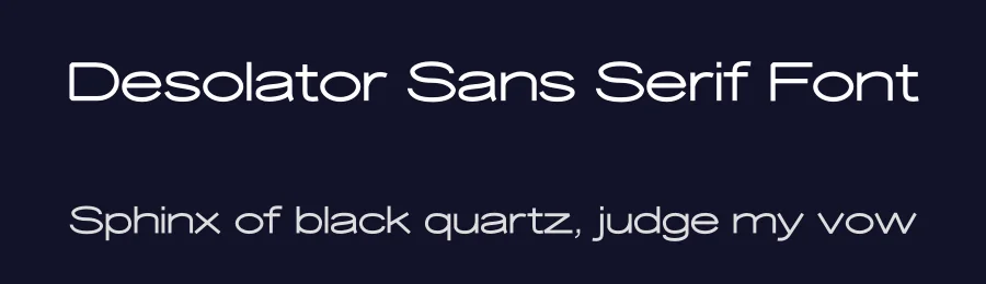 Desolator Sans Serif Font by riljs — Sans Serif Font — thumbnail 2