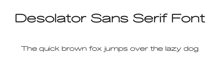 Desolator Sans Serif Font by riljs โ Sans Serif Font