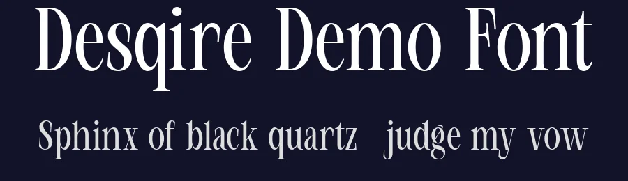 Desqire Demo Font by Nexaline — Display Font — thumbnail 2