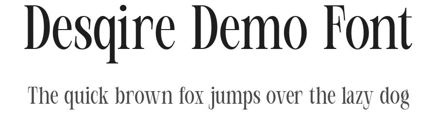 Desqire Demo Font by Nexaline — Display Font