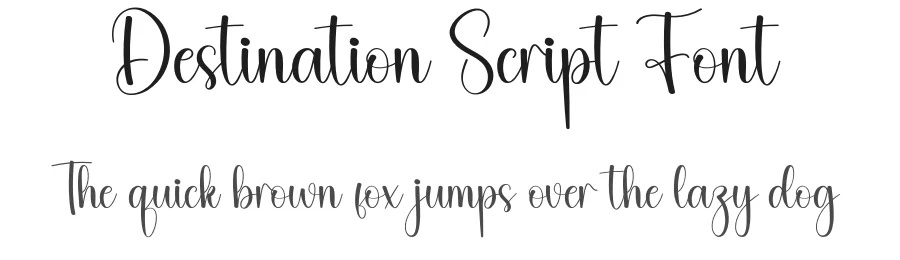 Destination Script Font by creativeletter — Script Handwritten Font