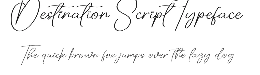 Destination Script Typeface by creativeletter — Script Handwritten Font