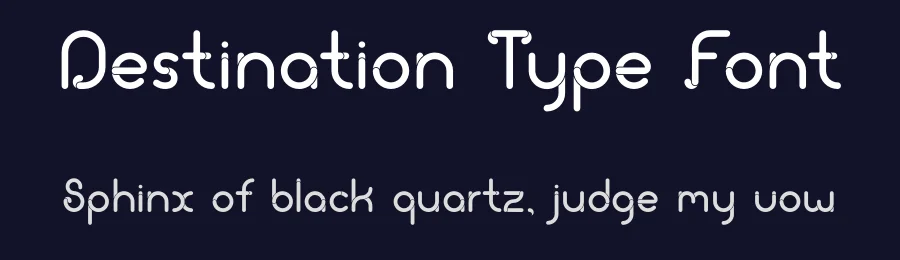 Destination Type Font by clairefinkdesign — Display Font — thumbnail 2